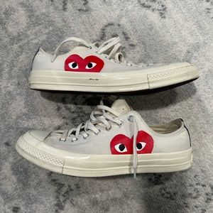 CONVERSE X COMME DES GARCONS PLAY ALL STAR CHUCK '70 OX - WHITE